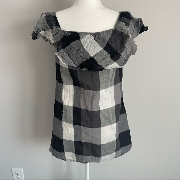 Who What Wear Plaid Off The Shoulder Dress - Picture 3 of 4